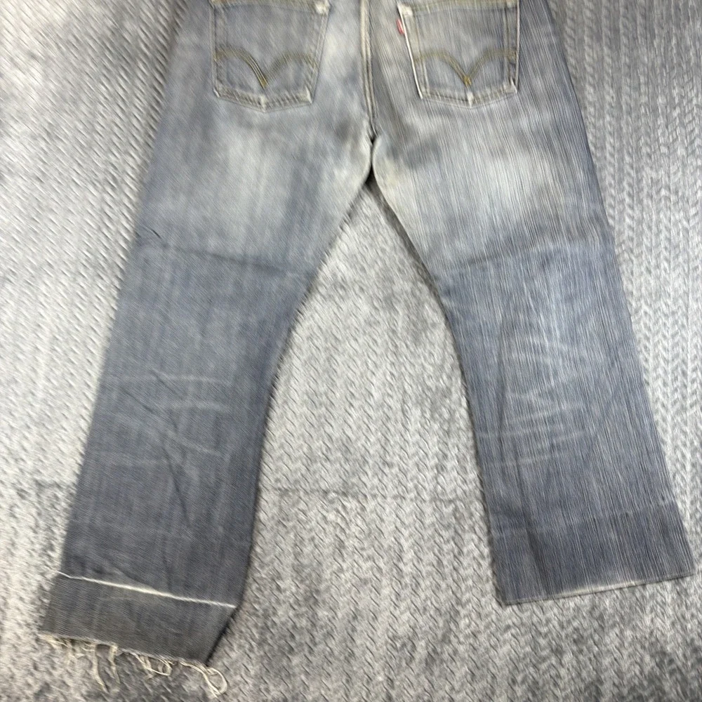 Vintage Levis 512 Slim Taper‎ Stretch Mens Jeans 33X34 Dark Blue